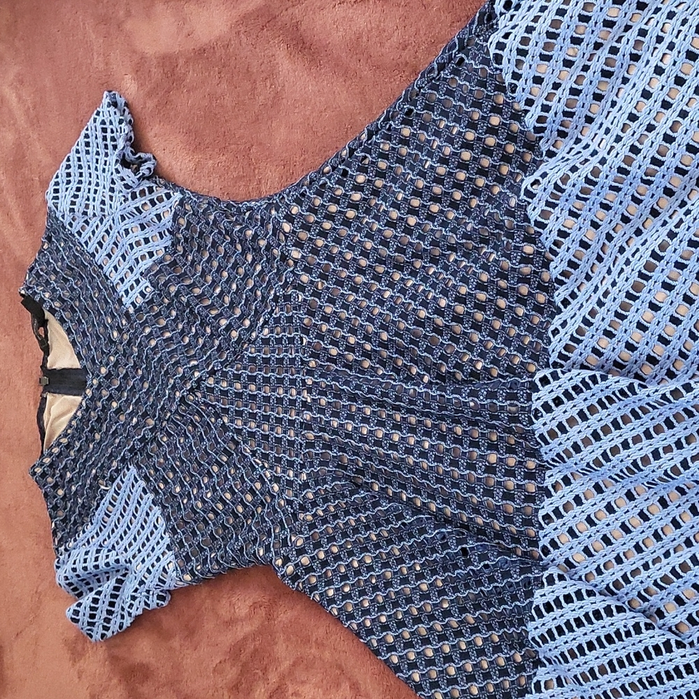 Mini blue dress